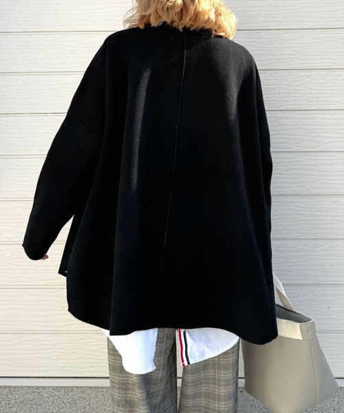 Q(キュー)の「トリコロールスリットシャツ(シャツ/ブラウス・レディース・ホワイト/オフホワイト・MEDIUM)」の16枚目の写真