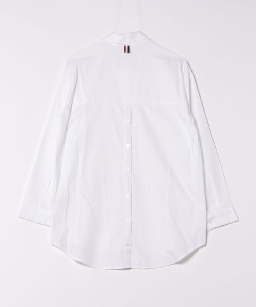 Q(キュー)の「トリコロールスリットシャツ(シャツ/ブラウス・レディース・ホワイト/オフホワイト・MEDIUM)」の22枚目の写真