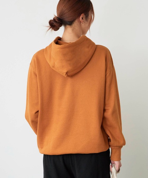 CALEE(キャリー)の「CALEE/キャリー O/E LOGO PULLOVER HD フロッキープリント フーディー(パーカー・メンズ・マスタード/チャコール・M/L/XL)」の10枚目の写真