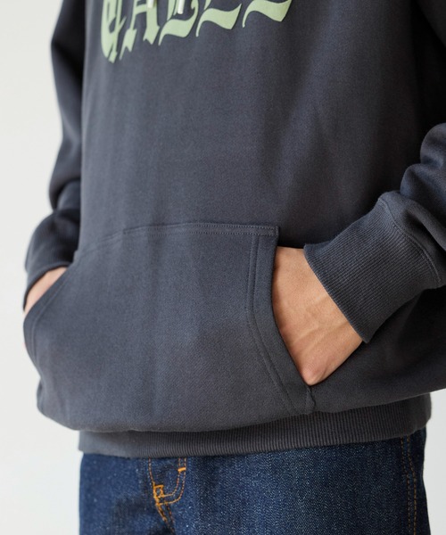 CALEE(キャリー)の「CALEE/キャリー O/E LOGO PULLOVER HD フロッキープリント フーディー(パーカー・メンズ・マスタード/チャコール・M/L/XL)」の15枚目の写真