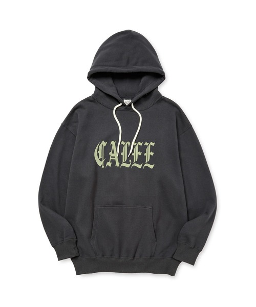セール】CALEE/キャリー O/E LOGO PULLOVER HD フロッキープリント
