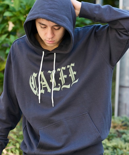 セール】CALEE/キャリー O/E LOGO PULLOVER HD フロッキープリント