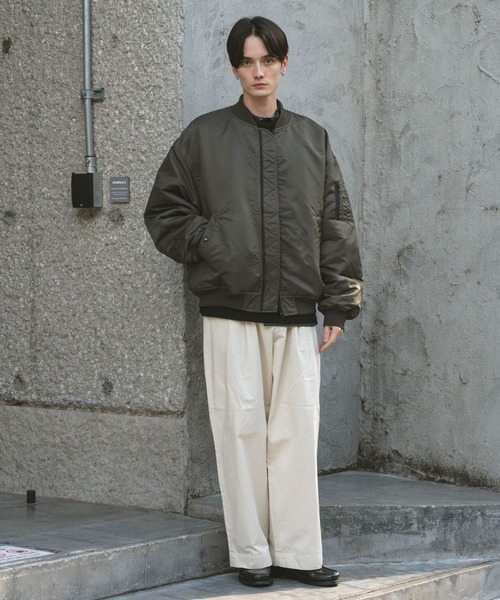 RAGEBLUE（レイジブルー）の「BIG MA-1 / ビッグMA-１/オーバーサイズ（MA-1・メンズ・ダークグレー/ワインレッド・LARGE/MEDIUM）」の4枚目の写真