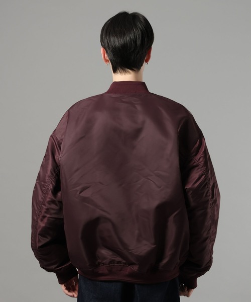 RAGEBLUE（レイジブルー）の「BIG MA-1 / ビッグMA-１/オーバーサイズ（MA-1・メンズ・ダークグレー/ワインレッド・LARGE/MEDIUM）」の14枚目の写真