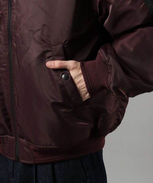 RAGEBLUE（レイジブルー）の「BIG MA-1 / ビッグMA-１/オーバーサイズ（MA-1・メンズ・ダークグレー/ワインレッド・LARGE/MEDIUM）」の18枚目の写真