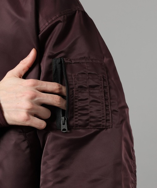 RAGEBLUE（レイジブルー）の「BIG MA-1 / ビッグMA-１/オーバーサイズ（MA-1・メンズ・ダークグレー/ワインレッド・LARGE/MEDIUM）」の7枚目の写真