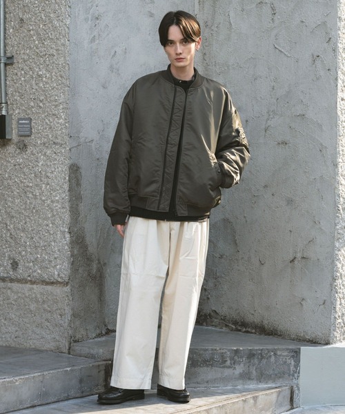 RAGEBLUE（レイジブルー）の「BIG MA-1 / ビッグMA-１/オーバーサイズ（MA-1・メンズ・ダークグレー/ワインレッド・LARGE/MEDIUM）」の3枚目の写真