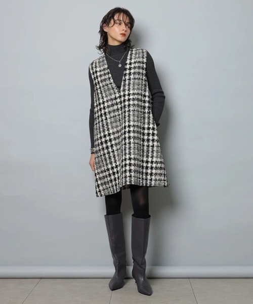 CADUNE（カデュネ）の「ジャンスカ（ワンピース・レディース・ブラック系その他・38/36）」の4枚目の写真