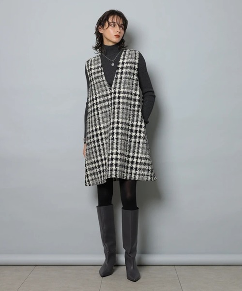 CADUNE（カデュネ）の「ジャンスカ（ワンピース・レディース・ブラック系その他・38/36）」の5枚目の写真