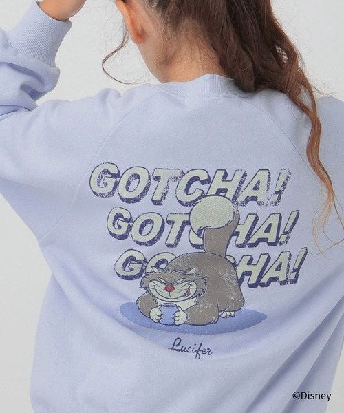 GLOBAL WORK（グローバルワーク）の「Disney/あったかクルースウェット/603689（スウェット・キッズ・オフホワイト/チャコールグレー/サックスブルー/ブラック/ベージュ・140cm/130cm/160cm/150cm）」の5枚目の写真