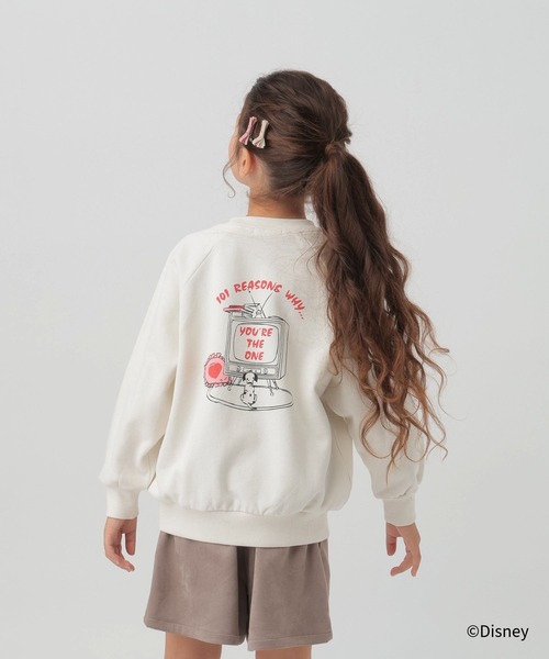 GLOBAL WORK（グローバルワーク）の「Disney/あったかクルースウェット/603689（スウェット・キッズ・オフホワイト/チャコールグレー/サックスブルー/ブラック/ベージュ・140cm/130cm/160cm/150cm）」の10枚目の写真