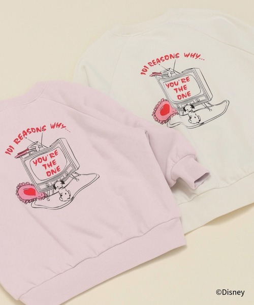 GLOBAL WORK（グローバルワーク）の「Disney/あったかクルースウェット/603689（スウェット・キッズ・オフホワイト/チャコールグレー/サックスブルー/ブラック/ベージュ・140cm/130cm/160cm/150cm）」の11枚目の写真