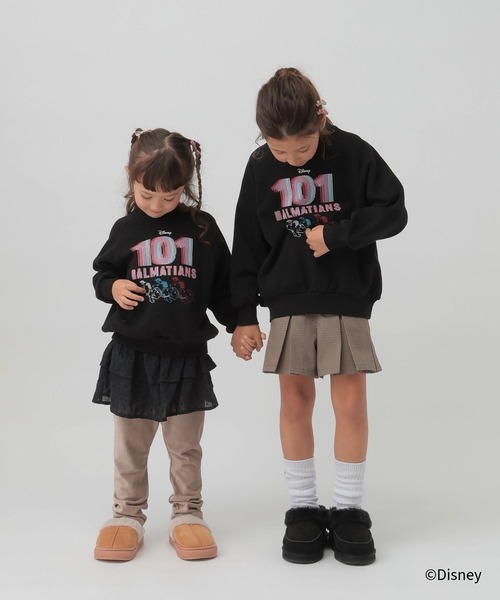 GLOBAL WORK（グローバルワーク）の「Disney/あったかクルースウェット/603689（スウェット・キッズ・オフホワイト/チャコールグレー/サックスブルー/ブラック/ベージュ・140cm/130cm/160cm/150cm）」の12枚目の写真