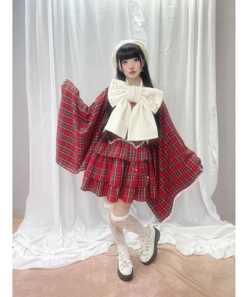 Jamie エーエヌケー（ジェイミーエーエヌケー）の「着物のワンピース（ワンピース・レディース・ブラック/レッド・M）」の8枚目の写真