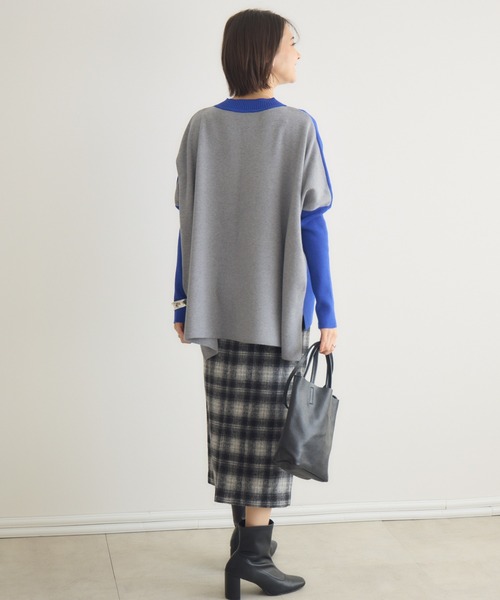 KATHARINE ROSS(キャサリンロス)の「【KATHARINE ROSS】起毛ソフトチェックスカート(スカート・レディース・ブラック/グリーン・FREE)」の5枚目の写真