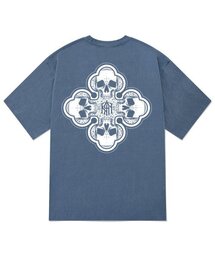 KTPN0127 スカルダン322 ピグメント半袖Tシャツ - ブルー