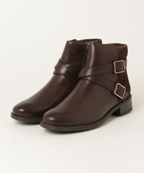 Clarks(クラークス)の「クラークス Havisham Bay ハビシャム ベイ ブーツ(ブーツ・レディース・ブラウン/ブラック・35/40/45/50/55/30)」の1枚目の写真