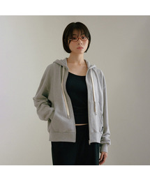 D. BASIC COTTON HOODIE ZIP-UP - 4 COLOR
