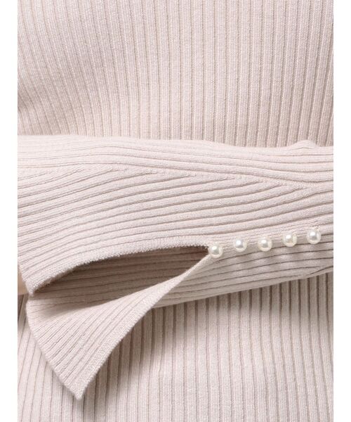 MERCURYDUO（マーキュリーデュオ）の「【追加生産】フレアスリーブハイネックリブニット（ニット/セーター・レディース・ライトブルー/チャコールグレー/ブラック/ベージュ/オフホワイト・FREE）」の7枚目の写真