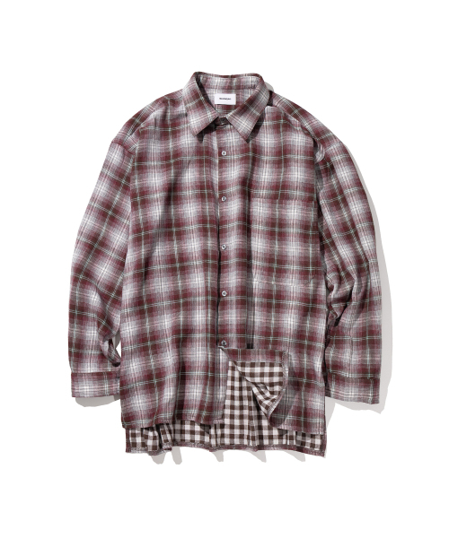 MASSNOUN(マスノウン)の「マルチミックスチェックシャツ MSIST002-BD(シャツ/ブラウス・レディース・その他・MEDIUM/LARGE/X-LARGE)」の3枚目の写真