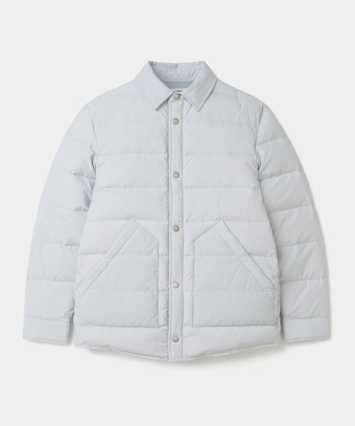 UNIFORM BRIDGE(ユニフォームブリッジ)の「feather down shirt jacket light grey(ダウンジャケット/コート・メンズ・その他・MEDIUM/LARGE/X-LARGE/XX-LARGE)」の1枚目の写真