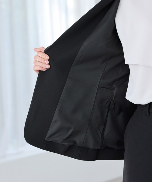 Honeys(ハニーズ)の「【ストレッチ・ウォッシャブル・イージーケア】1つ釦テーラードジャケット(テーラードジャケット・レディース・ライトグレー系2/ダークベージュ/ネイビー/ライトグレー系1/ブラック・L/LL/M/S/3L)」の12枚目の写真