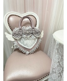 Ank Rouge（アンクルージュ）の「【痛バ】キラキラツイードの天使のハート痛バ（ショルダーバッグ）」