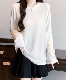 Pittok（ピットク）の「長め丈 微起毛 スウェットＴシャツ（スウェット）」