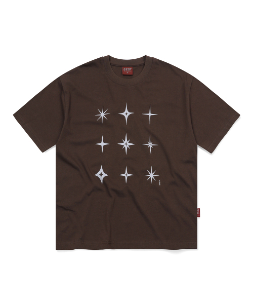 S'EST(エスイーエスティー)の「Starlight T-shirts Brown(Tシャツ/カットソー・メンズ・ブラウン・SMALL/MEDIUM/LARGE/X-LARGE)」の1枚目の写真