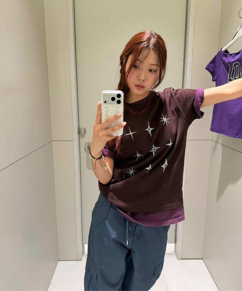 S'EST(エスイーエスティー)の「Starlight T-shirts Brown(Tシャツ/カットソー・メンズ・ブラウン・SMALL/MEDIUM/LARGE/X-LARGE)」の3枚目の写真