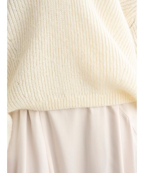 SNIDEL（スナイデル）の「キーネックニットセットキャミワンピース（ワンピース・レディース・グレー/アイボリー/ミント・0/1）」の11枚目の写真