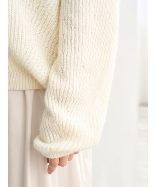SNIDEL（スナイデル）の「キーネックニットセットキャミワンピース（ワンピース・レディース・グレー/アイボリー/ミント・0/1）」の12枚目の写真