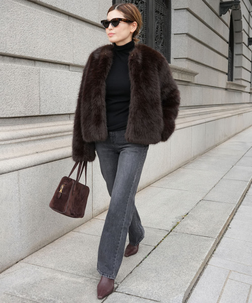 Deuxieme Classe(ドゥーズィエムクラス)の「Straight Jeans (グレー)(その他パンツ・レディース・チャコールグレー・34/36/38)」の18枚目の写真