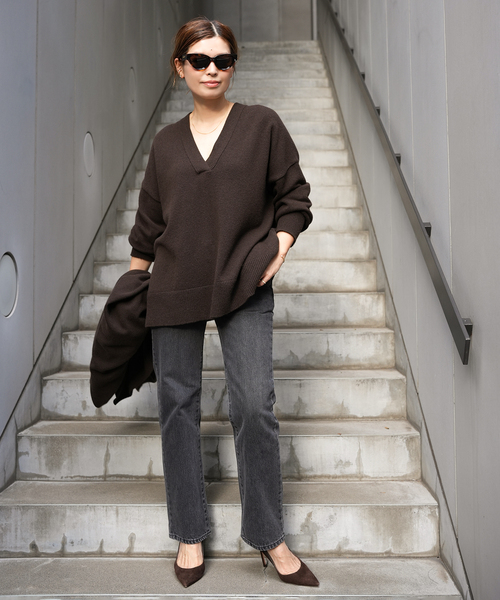 Deuxieme Classe(ドゥーズィエムクラス)の「Straight Jeans (グレー)(その他パンツ・レディース・チャコールグレー・34/36/38)」の6枚目の写真