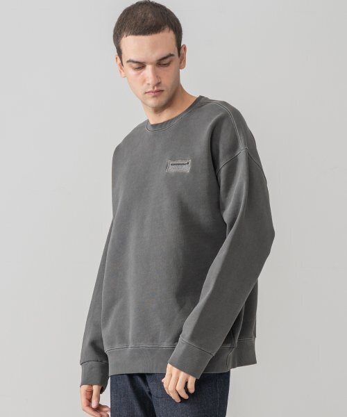 ICONOGRAPHY（アイコノグラフィー）の「PIGMENT HEAVY COTTON PROTOTYPE LABEL DBK（スウェット・メンズ・ブラック・LARGE）」の4枚目の写真