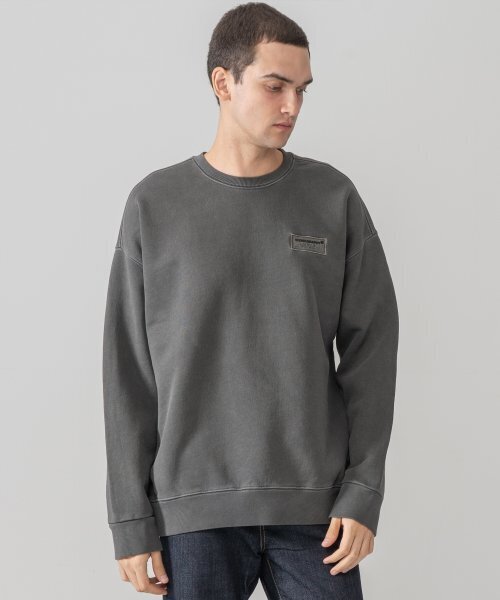 ICONOGRAPHY（アイコノグラフィー）の「PIGMENT HEAVY COTTON PROTOTYPE LABEL DBK（スウェット・メンズ・ブラック・LARGE）」の6枚目の写真