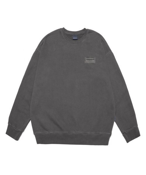 ICONOGRAPHY（アイコノグラフィー）の「PIGMENT HEAVY COTTON PROTOTYPE LABEL DBK（スウェット・メンズ・ブラック・LARGE）」の3枚目の写真