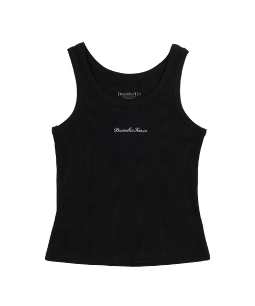 DECEMBER TEN(ディセンバーテン)の「レタリングベーシックスリーブレスブラック(Tシャツ/カットソー・レディース・その他・FREE)」の3枚目の写真