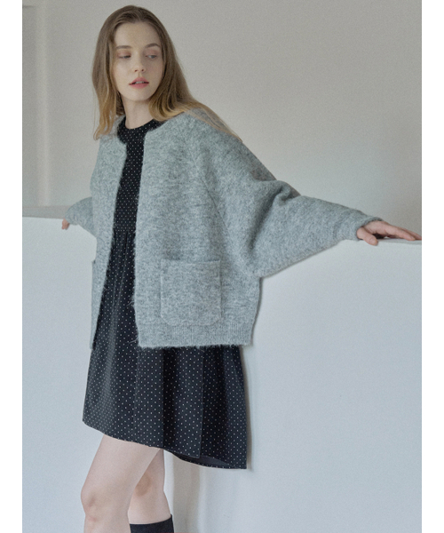 AVANT-G(アバン)の「Dot Corduroy Mini Dress - BLACK(ワンピース・レディース・ブラック/ベージュ・FREE)」の6枚目の写真