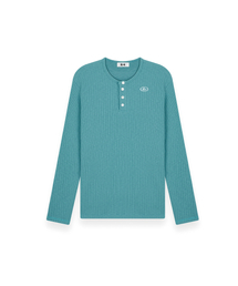 R-4（アールフォー）の「R-0036 / R4-SIGNATURE HENLEY NECK LONGSLEEVE(MINT)（Tシャツ/カットソー）」