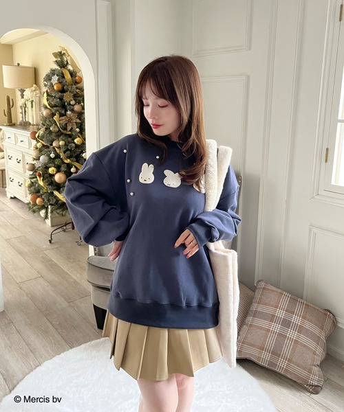 MIIA(ミーア)の「miffy 裏起毛スウェット(スウェット・レディース・ブラック/ネイビー/オフホワイト・FREE)」の22枚目の写真