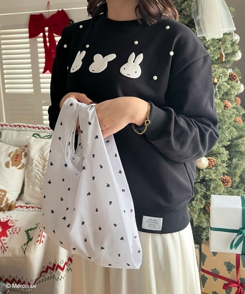 MIIA(ミーア)の「miffy 裏起毛スウェット(スウェット・レディース・ブラック/ネイビー/オフホワイト・FREE)」の13枚目の写真