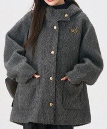 leune（ルネ）の「ウールライクモッサフレアフードコート（ダウンジャケット/コート）」