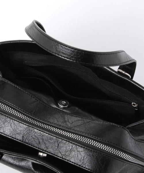 LAKOLE（ラコレ）の「3ルーム2WAYボストンバッグ / 633898（ボストンバッグ・レディース・ブラウン/オフホワイト/ブラック・FREE）」の8枚目の写真