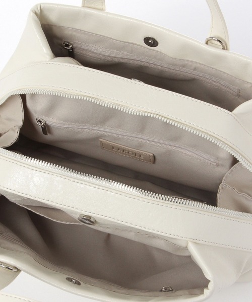 LAKOLE（ラコレ）の「3ルーム2WAYボストンバッグ / 633898（ボストンバッグ・レディース・ブラウン/オフホワイト/ブラック・FREE）」の11枚目の写真