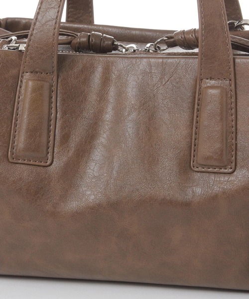 LAKOLE（ラコレ）の「3ルーム2WAYボストンバッグ / 633898（ボストンバッグ・レディース・ブラウン/オフホワイト/ブラック・FREE）」の12枚目の写真