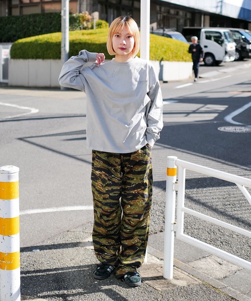 THRASHER（スラッシャー）の「FLAME Pigment L/S T-SHIRTS/THRASHER スラッシャー フレイム ロンT 長袖Tシャツ ピグメント加工（Tシャツ/カットソー・メンズ・チャコールグレー/グレー・MEDIUM/LARGE/X-LARGE）」の10枚目の写真