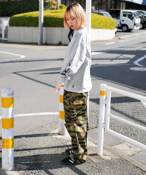 THRASHER（スラッシャー）の「FLAME Pigment L/S T-SHIRTS/THRASHER スラッシャー フレイム ロンT 長袖Tシャツ ピグメント加工（Tシャツ/カットソー・メンズ・チャコールグレー/グレー・MEDIUM/LARGE/X-LARGE）」の9枚目の写真
