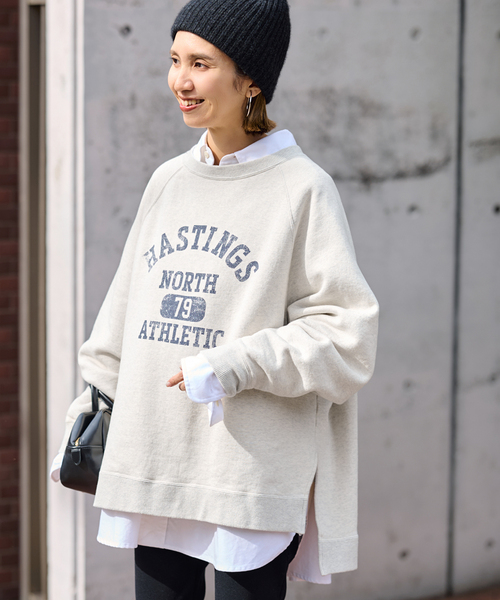 新品タグ付◇フレームワーク◇ラグランポンチョスエット◇ブラックD セール】≪追加≫ラグランポンチョプリントスエット 2（スウェット