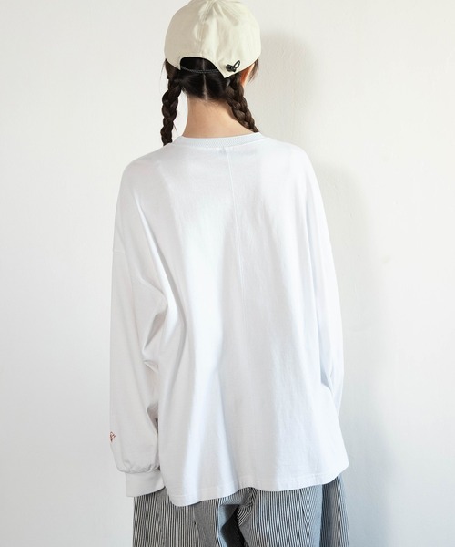 URCH RNA(アーチ アールエヌエー)の「M2587 襟柄編みのBITロンT(Tシャツ/カットソー・レディース・ブルーグレー/オフホワイト/ブラック・FREE)」の6枚目の写真